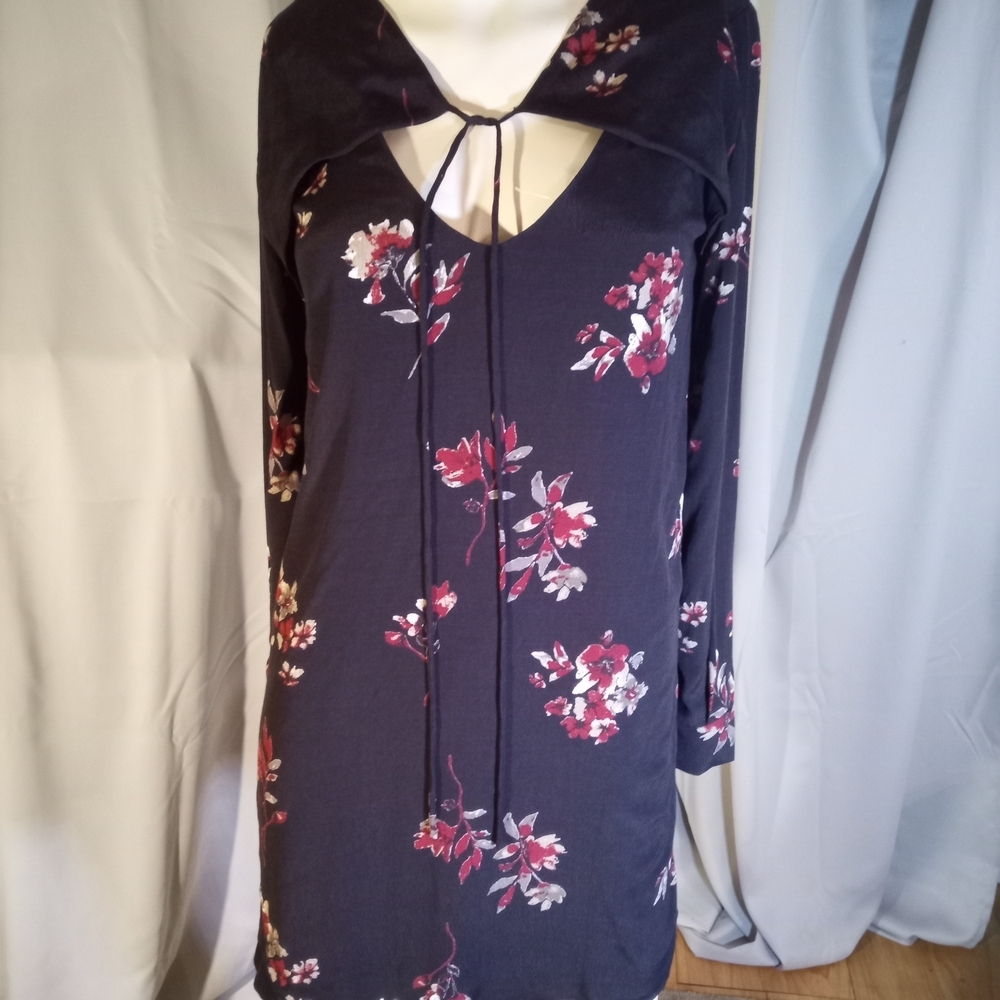 Gentle Fawn Red and Black Long Sleeve Sheath Dress